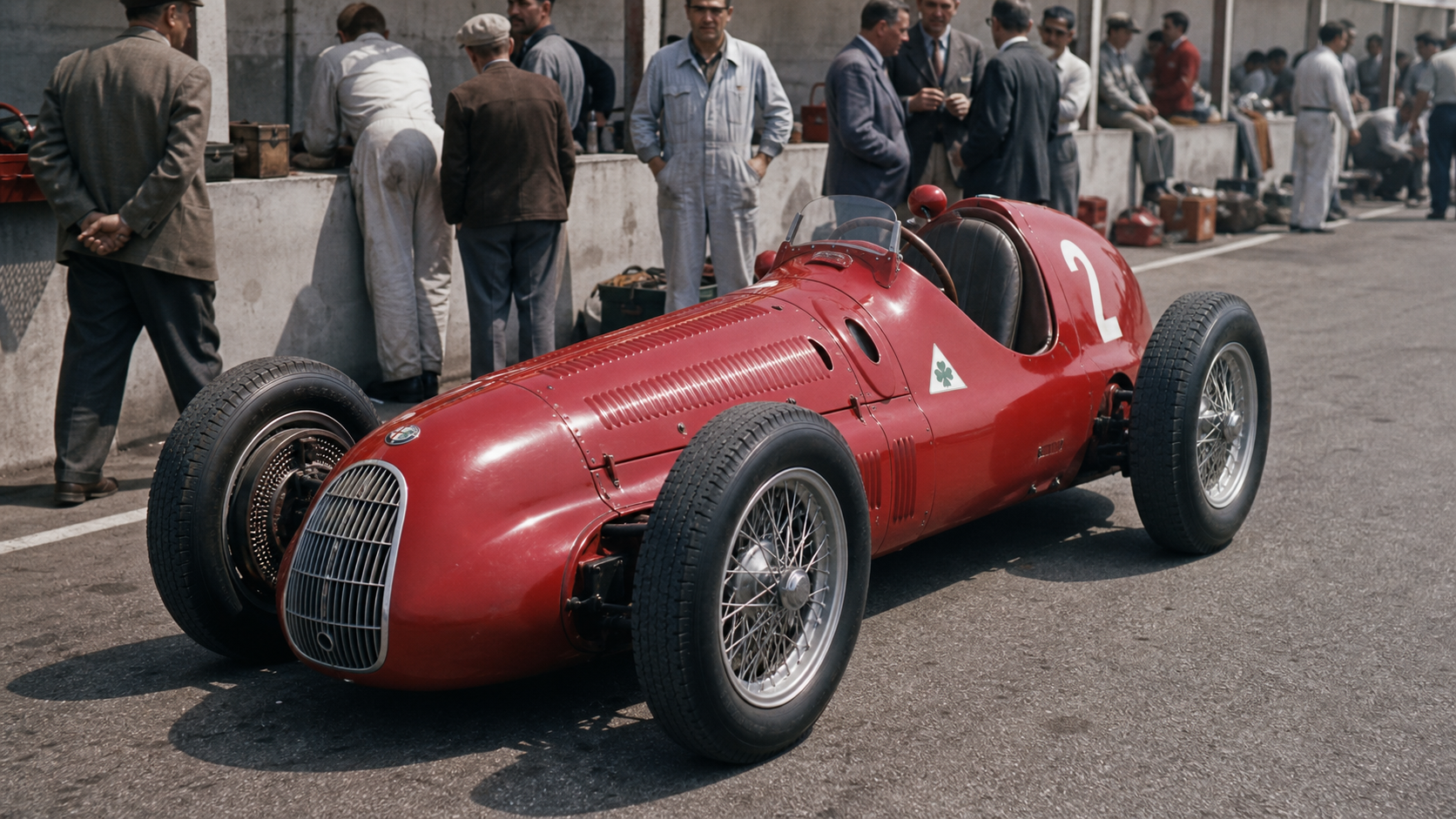 Alfa Romeo 158 / 159 Alfetta – kuvitus