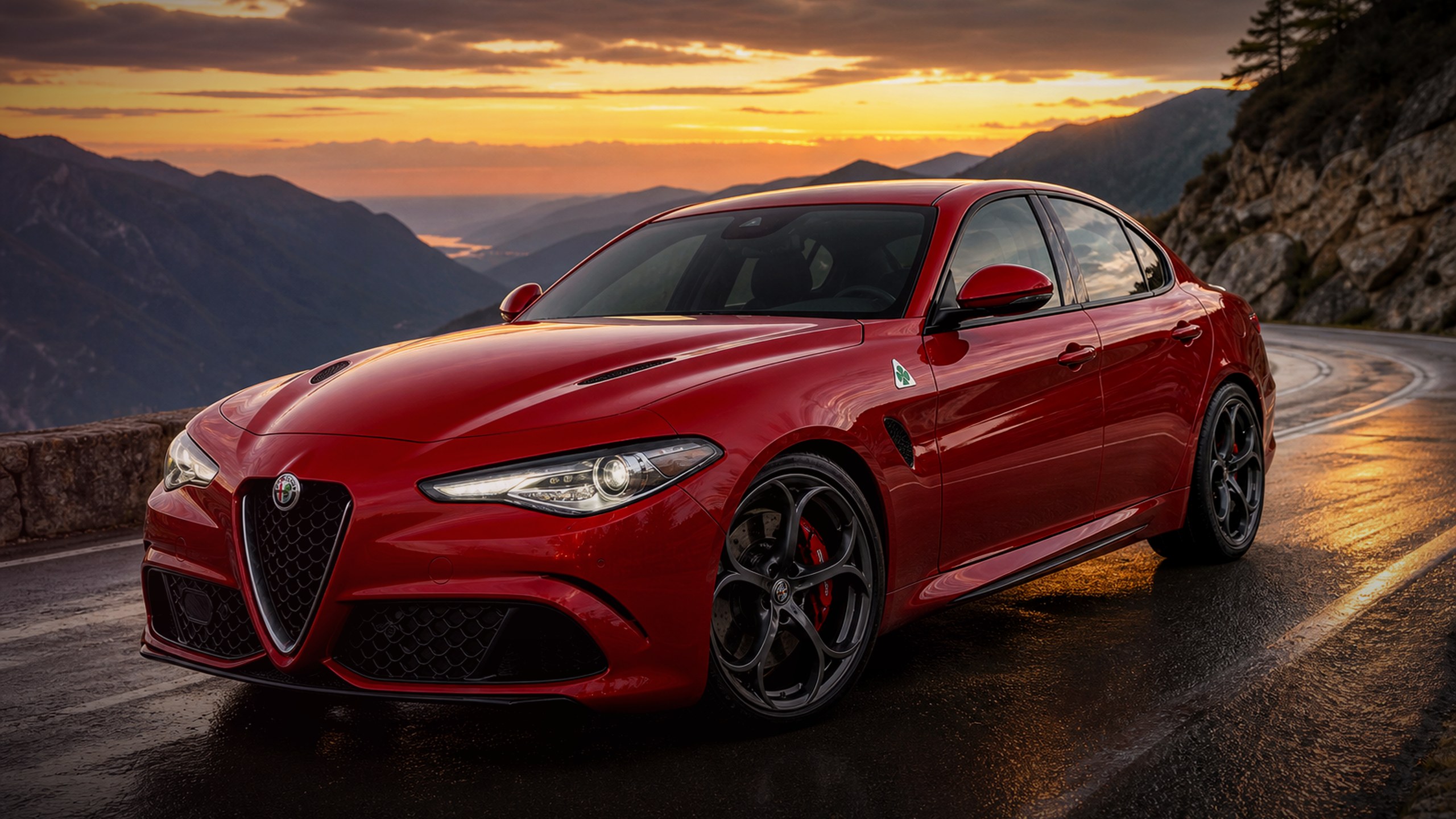 Alfa Romeo Giulia Quadrifoglio taustakuva